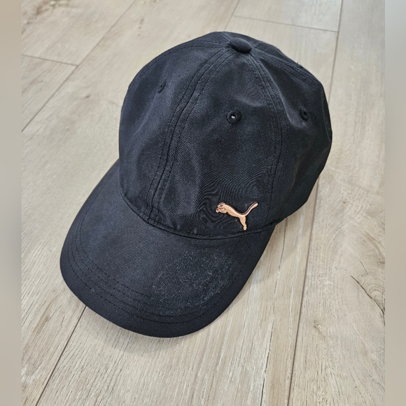 Puma Hat, Black with Rose Gold - Picture 1 of 7